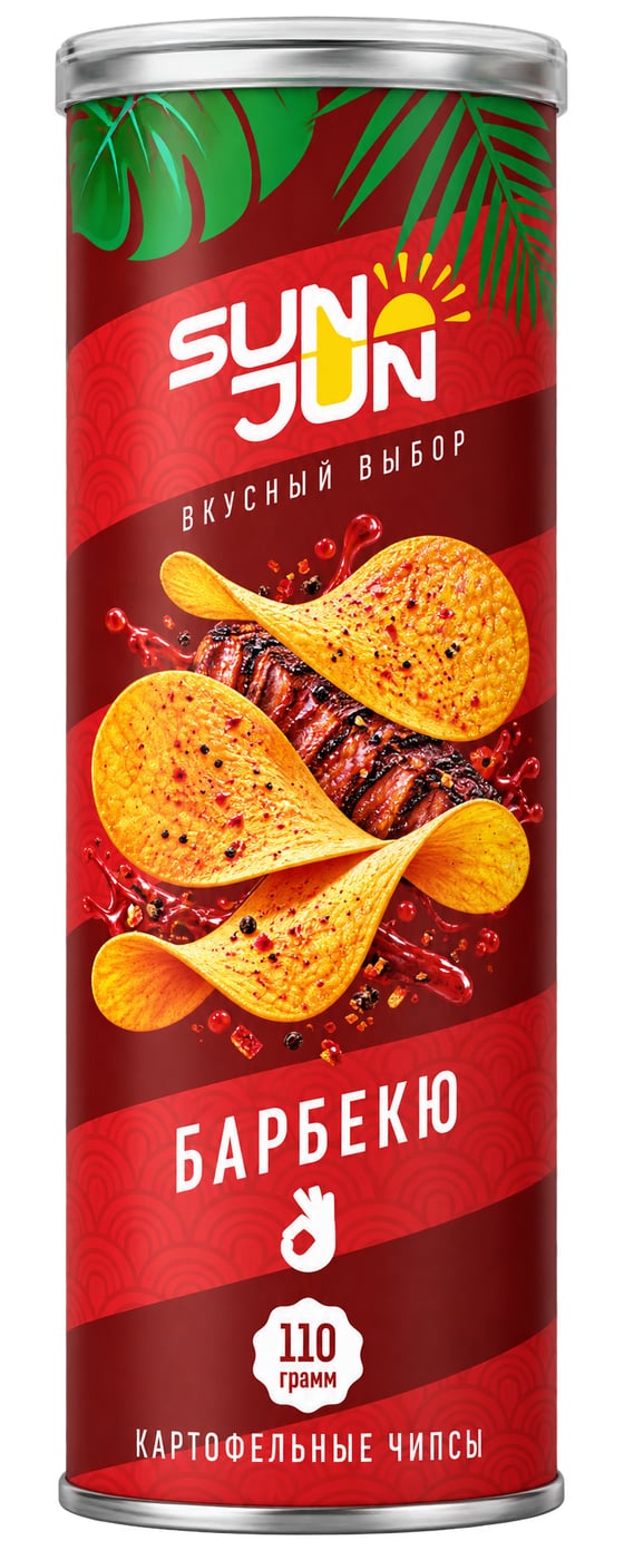 Чипсы картофельные со вкусом барбекю