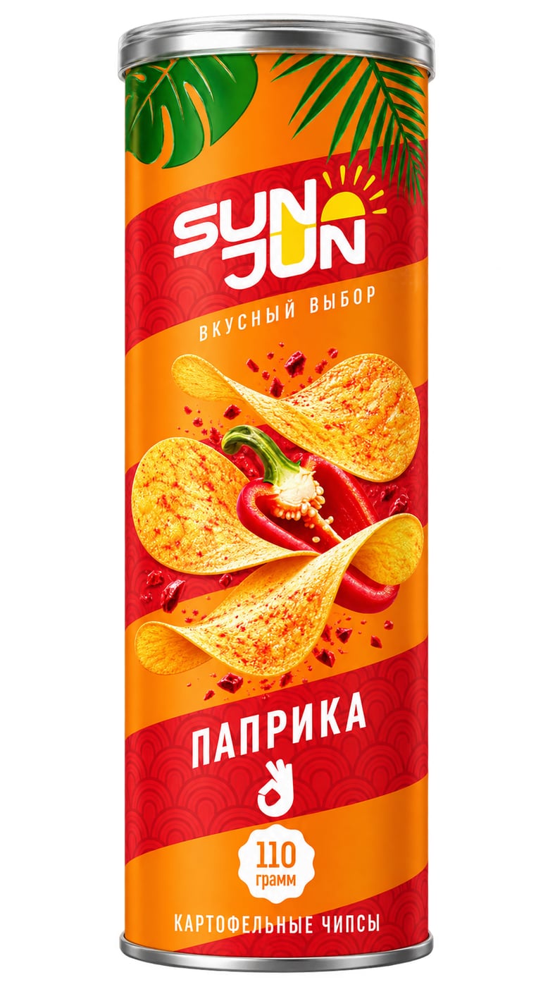 Чипсы картофельные со вкусом паприки